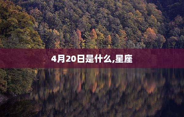 4月20日是什么,星座