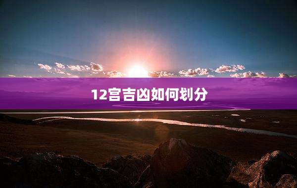 12宫吉凶如何划分