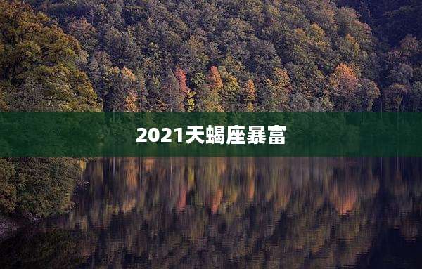 2021天蝎座暴富