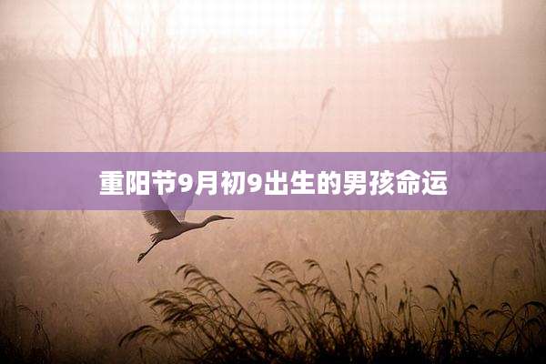 重阳节9月初9出生的男孩命运