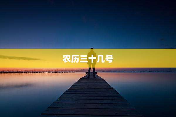 农历三十几号