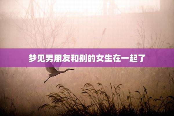 梦见男朋友和别的女生在一起了