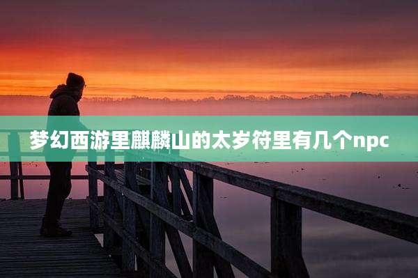 梦幻西游里麒麟山的太岁符里有几个npc