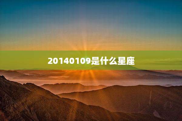 20140109是什么星座