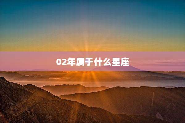 02年属于什么星座