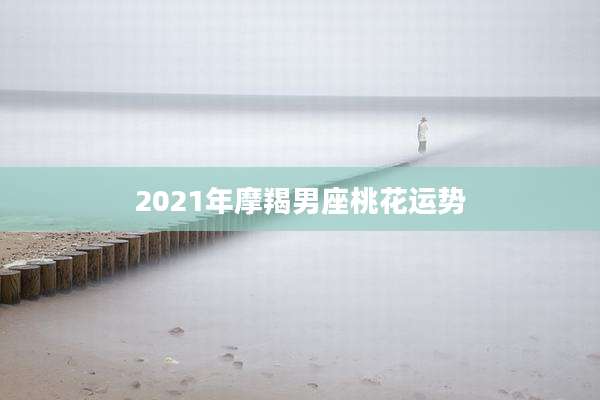 2021年摩羯男座桃花运势
