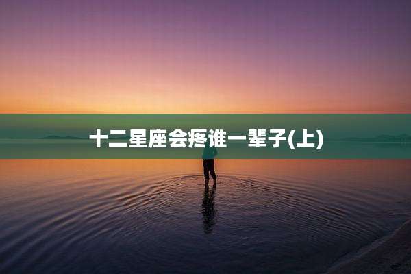 十二星座会疼谁一辈子(上)