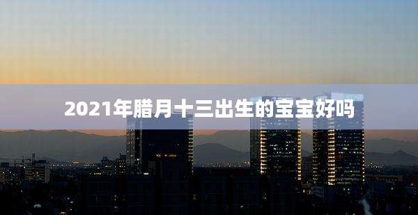 2021年腊月十三出生的宝宝好吗