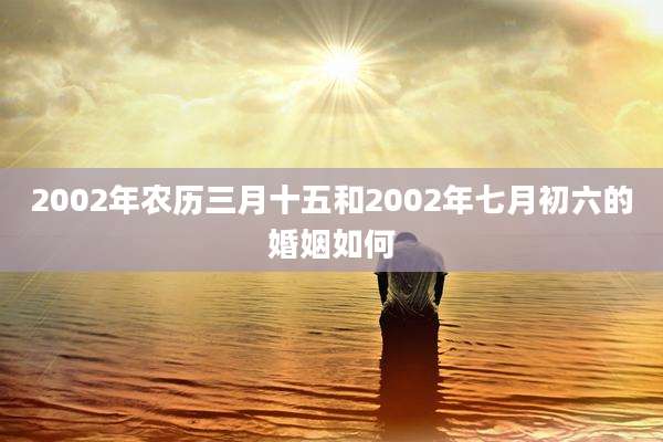 2002年农历三月十五和2002年七月初六的婚姻如何