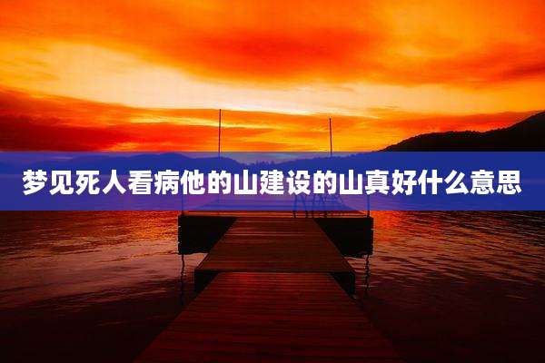 梦见死人看病他的山建设的山真好什么意思