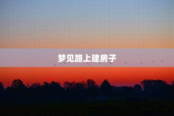 梦见路上建房子