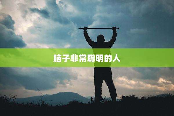 脑子非常聪明的人