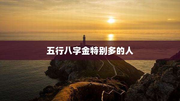 五行八字金特别多的人