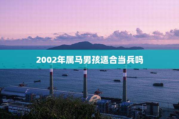 2002年属马男孩适合当兵吗