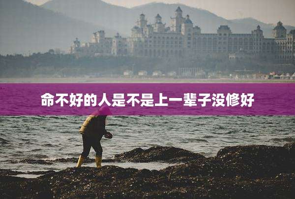 命不好的人是不是上一辈子没修好