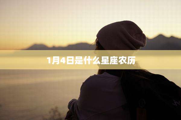 1月4日是什么星座农历