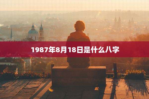 1987年8月18日是什么八字
