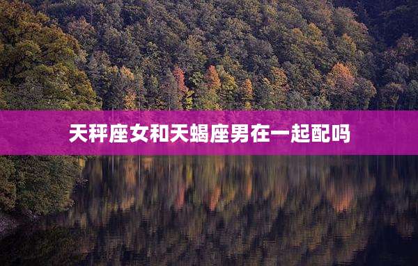 天秤座女和天蝎座男在一起配吗