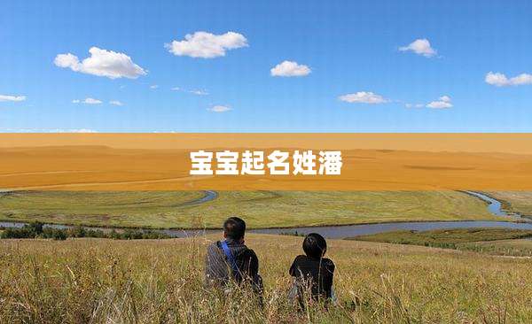 宝宝起名姓潘
