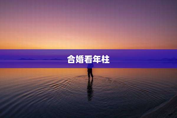 合婚看年柱