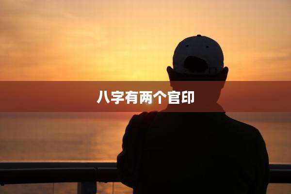 八字有两个官印