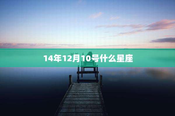 14年12月10号什么星座