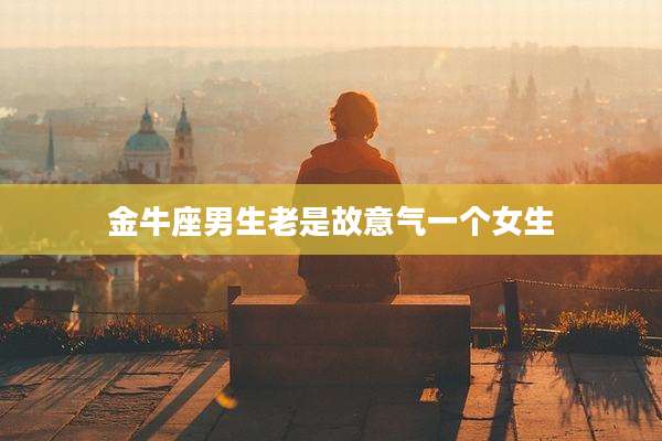 金牛座男生老是故意气一个女生