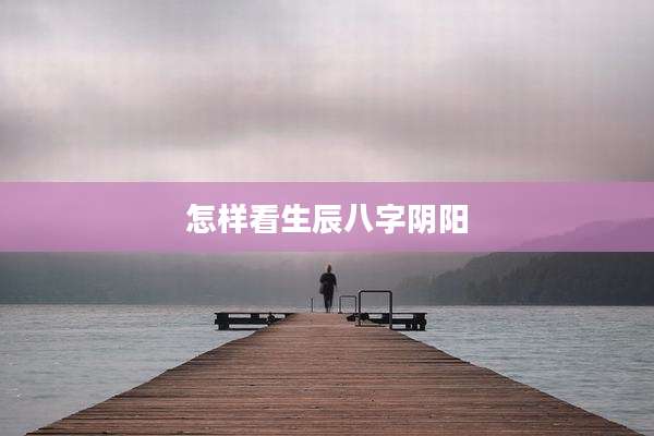 怎样看生辰八字阴阳