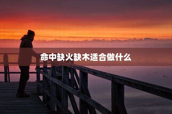 命中缺火缺木适合做什么