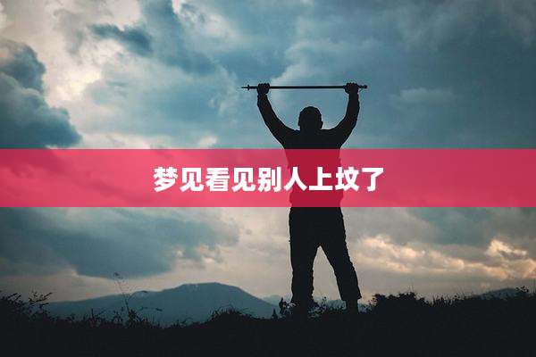 梦见看见别人上坟了