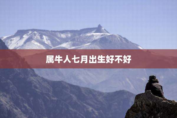 属牛人七月出生好不好