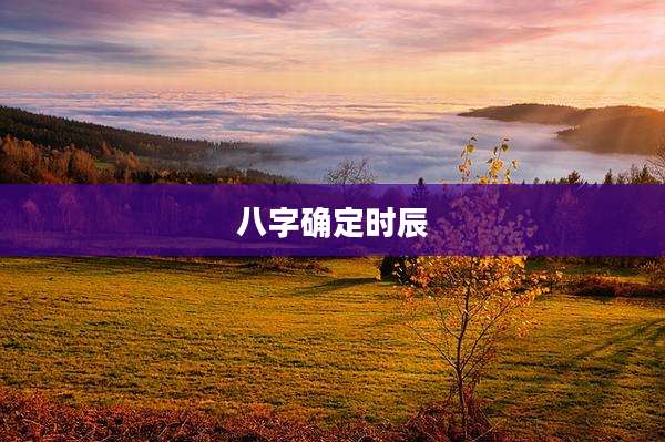 八字确定时辰