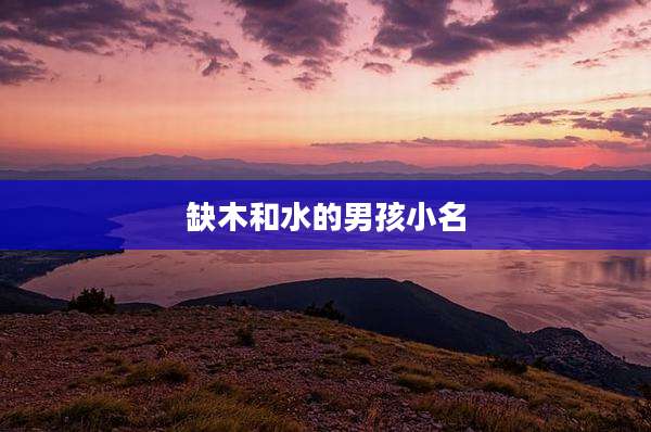 缺木和水的男孩小名