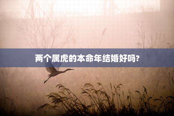两个属虎的本命年结婚好吗?
