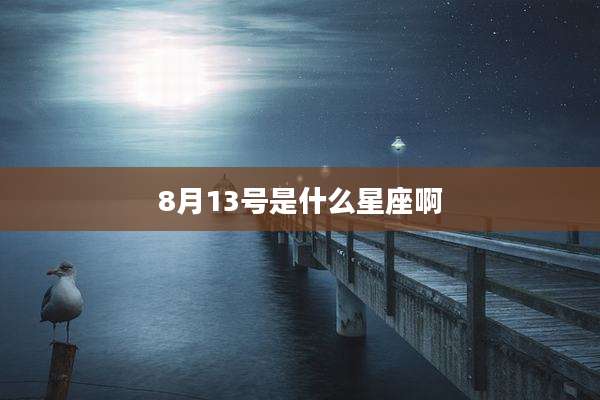 8月13号是什么星座啊