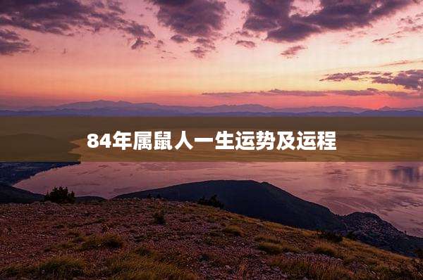 84年属鼠人一生运势及运程