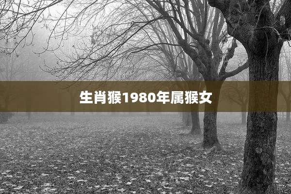 生肖猴1980年属猴女
