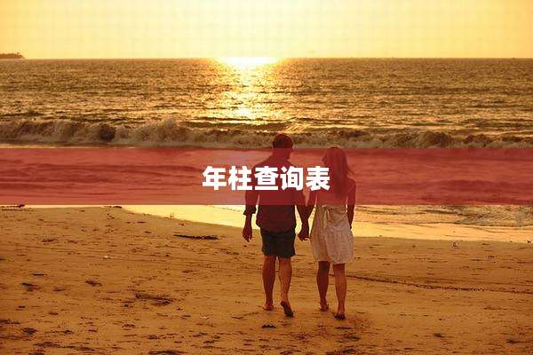 年柱查询表