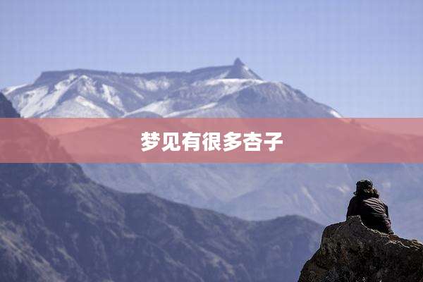 梦见有很多杏子