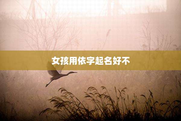 女孩用依字起名好不