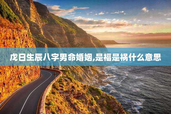 戊日生辰八字男命婚姻,是福是祸什么意思