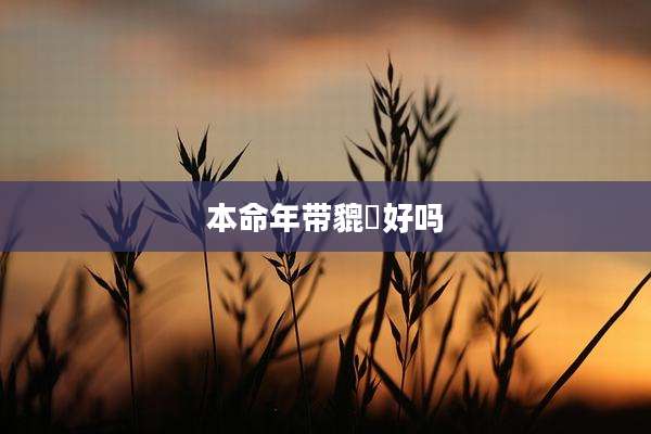 本命年带貔恘好吗