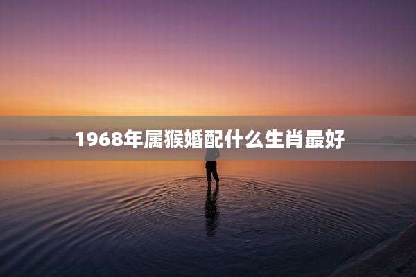 1968年属猴婚配什么生肖最好