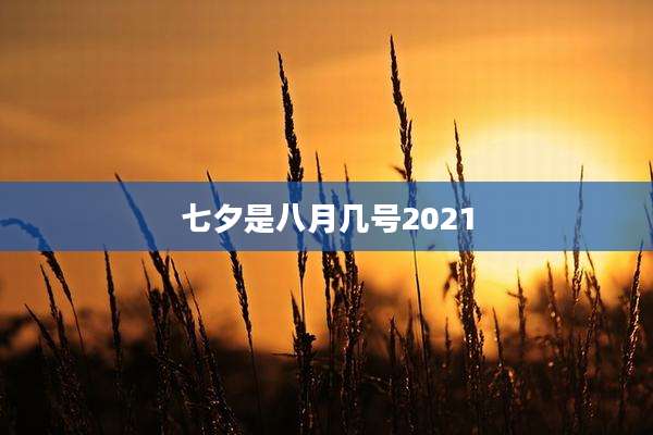 七夕是八月几号2021