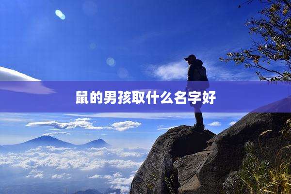 鼠的男孩取什么名字好