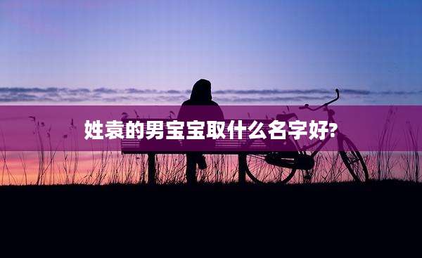 姓袁的男宝宝取什么名字好?