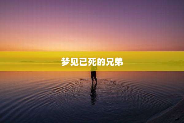 梦见已死的兄弟