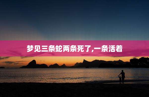 梦见三条蛇两条死了,一条活着