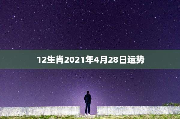 12生肖2021年4月28日运势