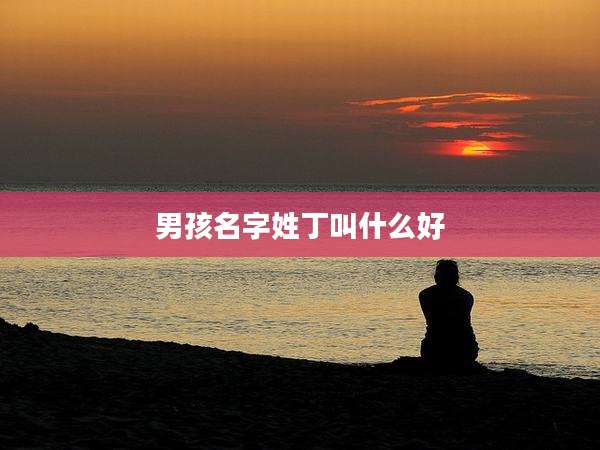 男孩名字姓丁叫什么好